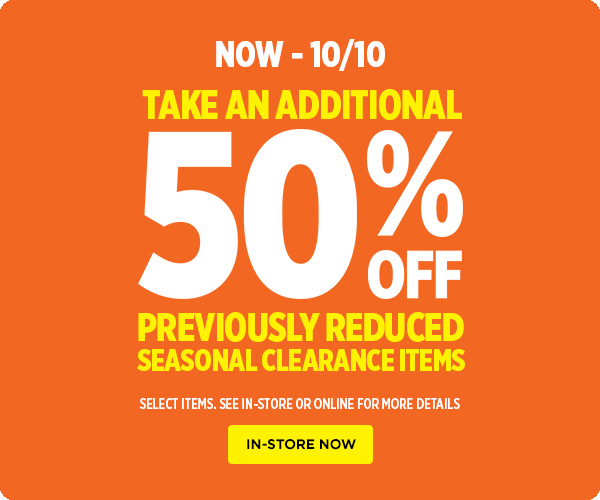 Clearance Event 10/4 - 10/10