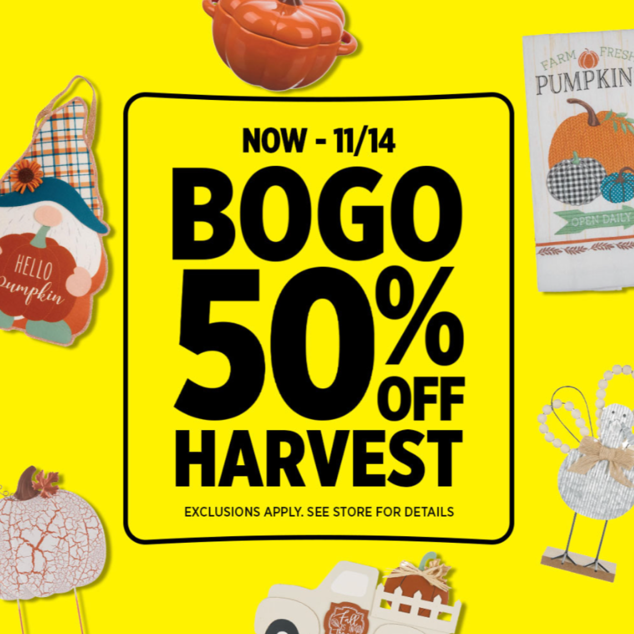  BOGO Free Select Harvest