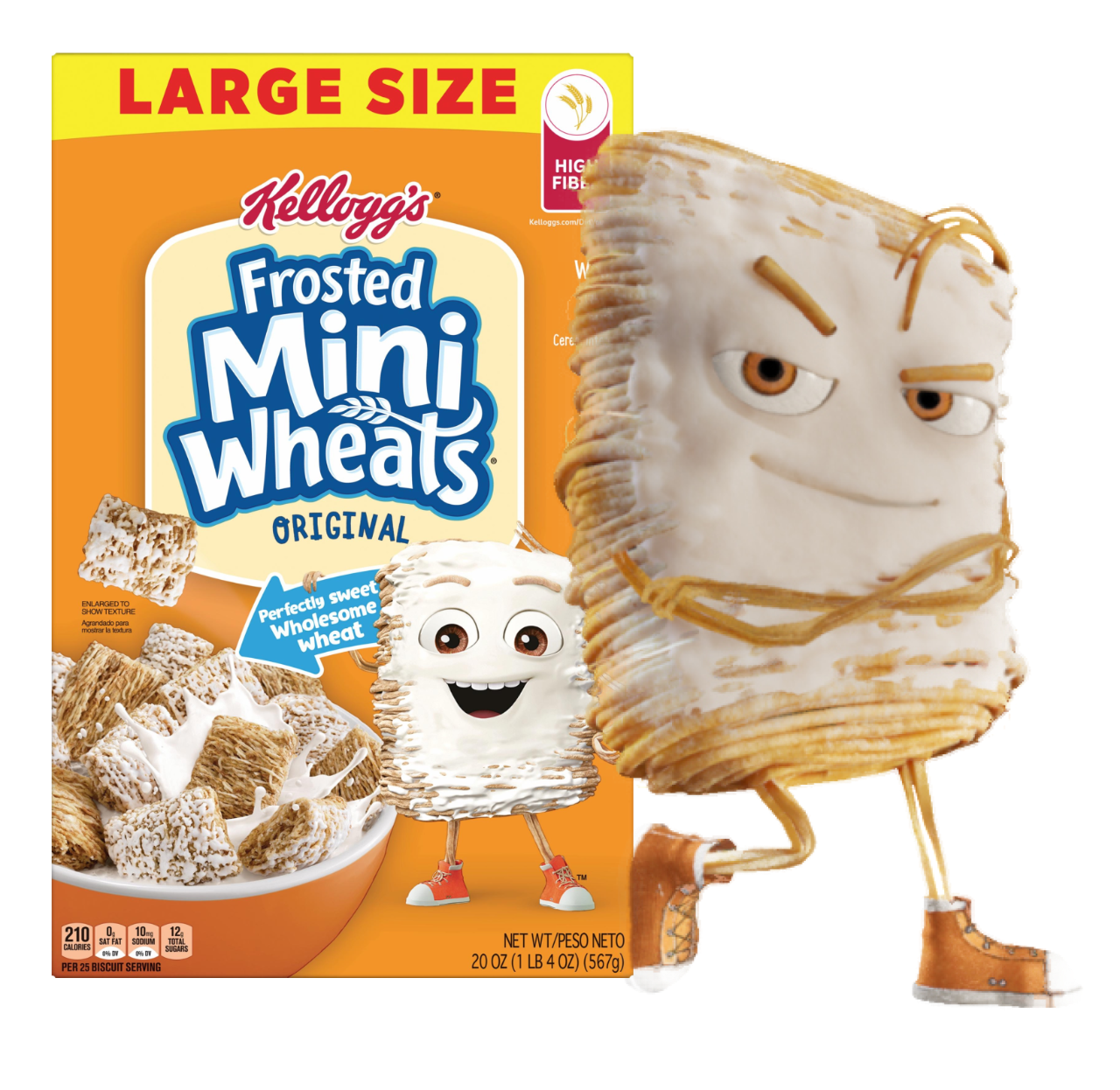 Kellogg's Frosted Mini Wheats Large Size