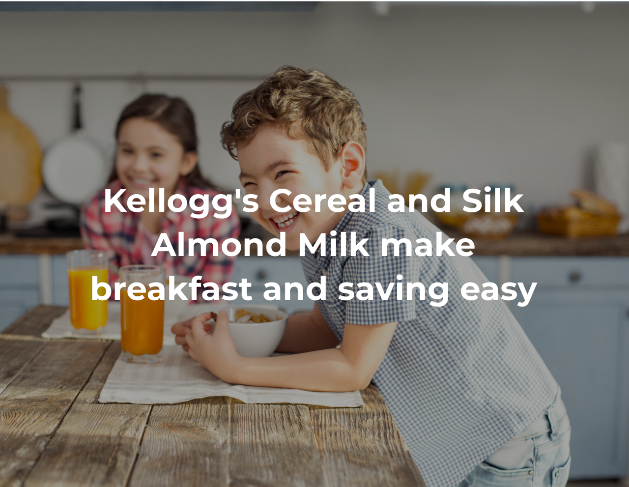 Kellogg's Cereal and Silk Almond Milk make breakfast and saving easy