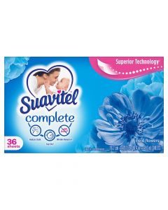 Suavitel-Complete-Dryer-Sheets,-Fabric-Conditioner,-Field-Flowers-Scent,-36-Sheets