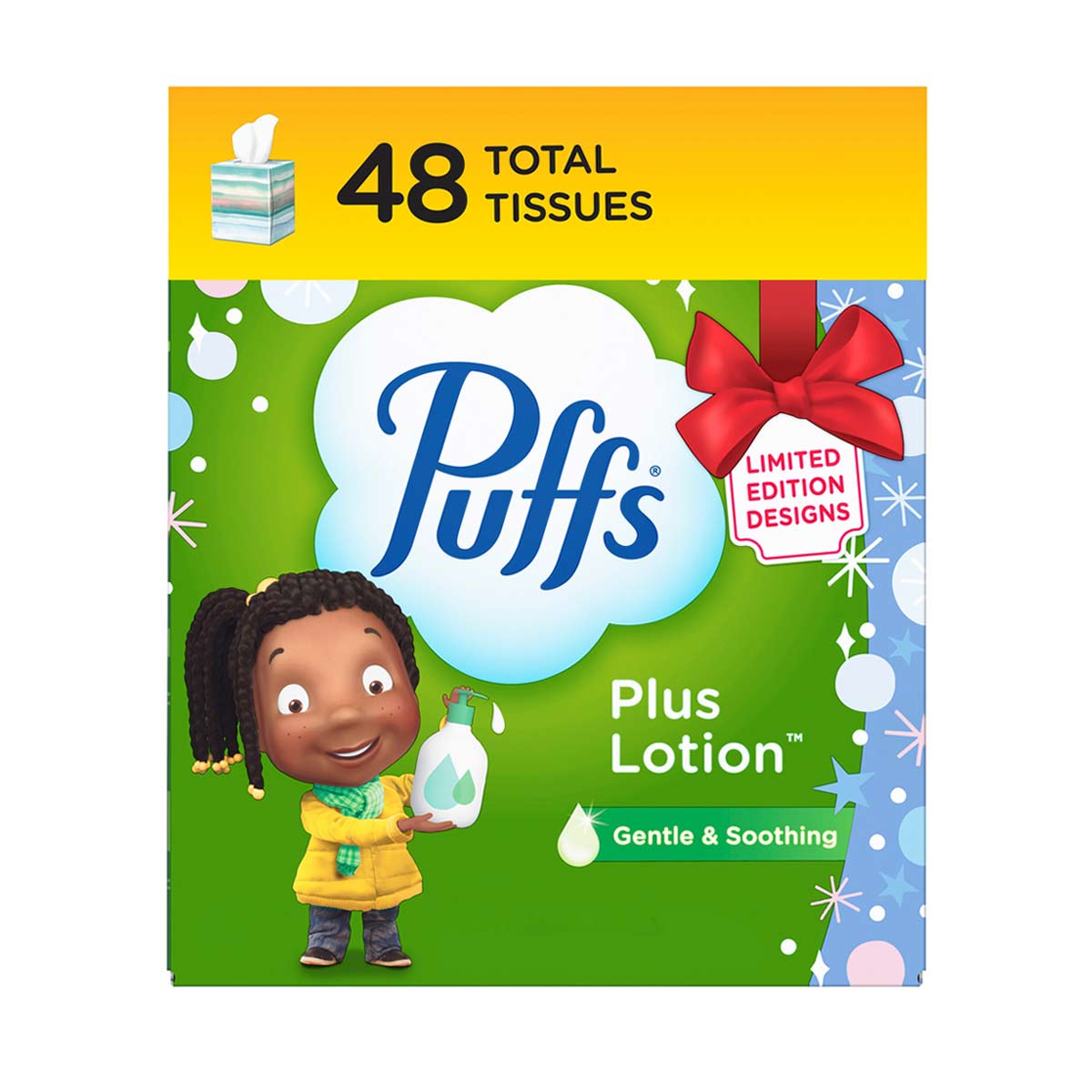 Puffs-Plus-Lotion-Facial-Tissue,-48-Tissues-Per-Cube,-1-ct