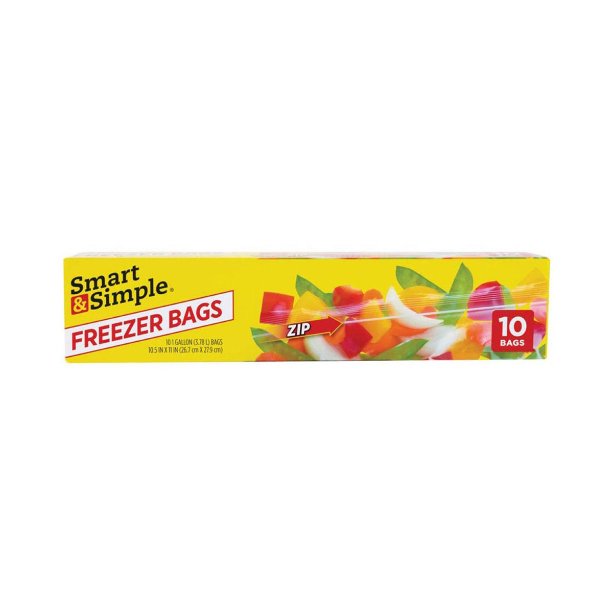 Smart-&-Simple-Freezer-Bags,-10-ct