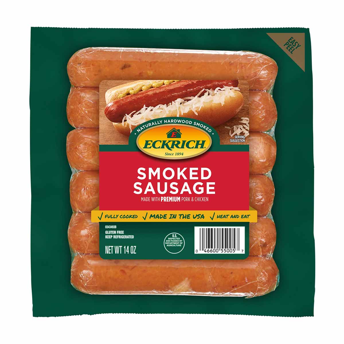 Eckrich Smoked Sausage Links, 14 oz