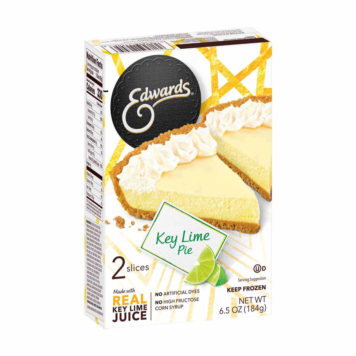 Edwards Frozen Desserts Key Lime Pie Slices, 2 pk