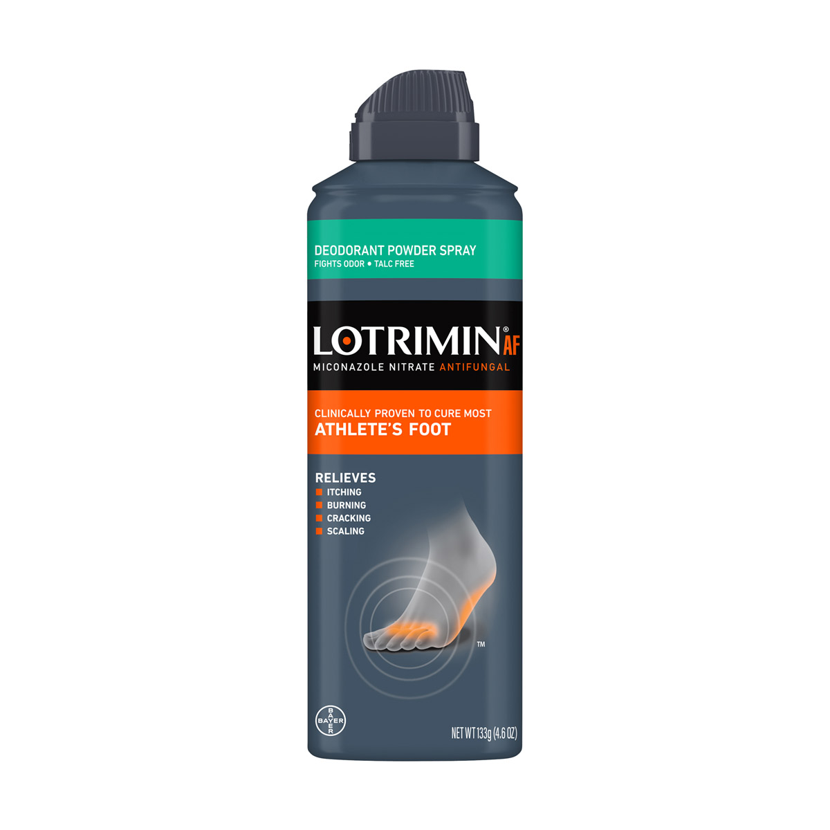 Lotrimin AF Athlete's Foot Antifungal Deodorant Powder Spray, 4.6 oz