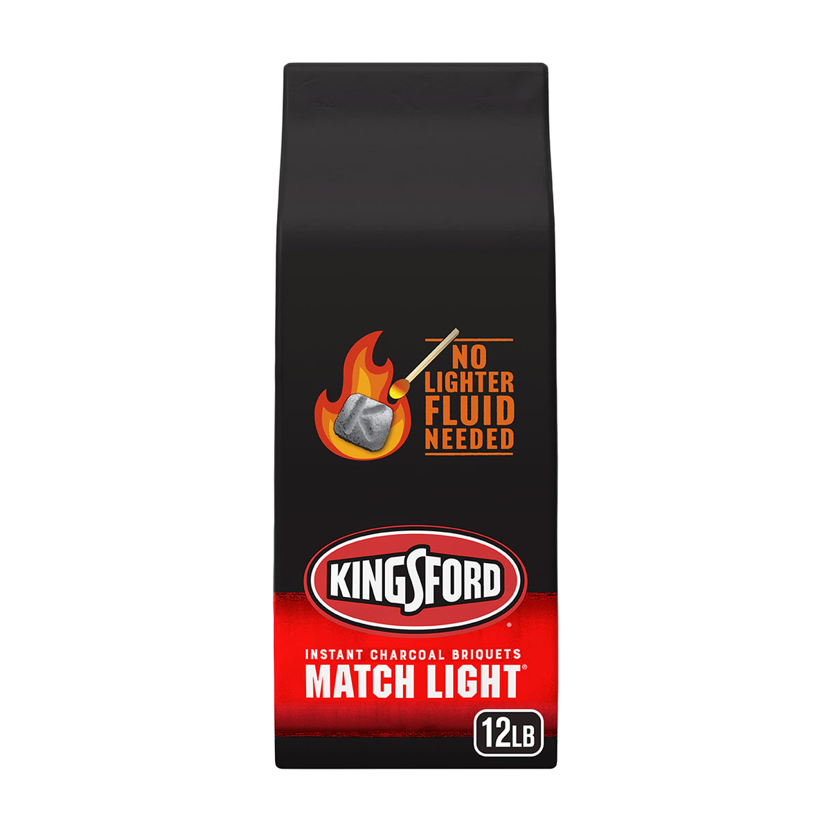 Kingsford® Match Light® Instant Charcoal Briquettes, BBQ Charcoal for Grilling, 12 Pounds