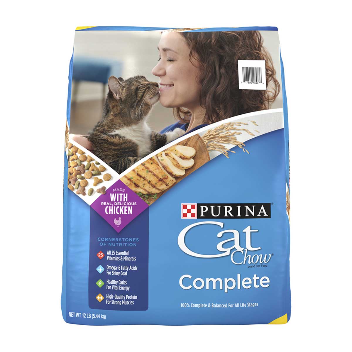 Purina Cat Chow Complete With Real Chicken Dry Cat Food 12 lbs