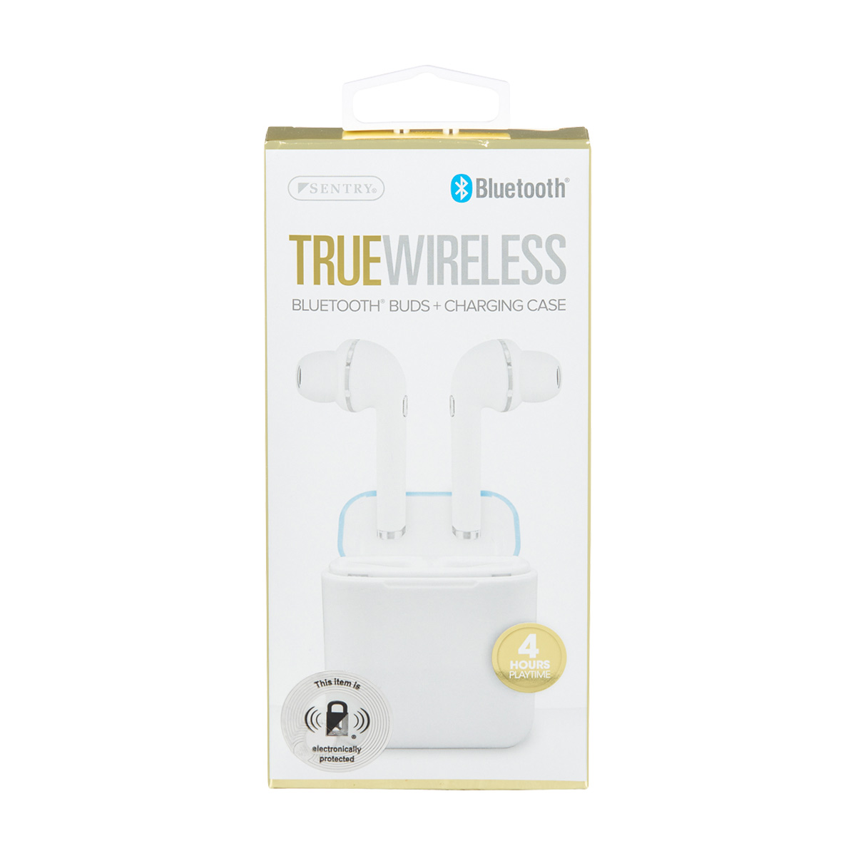 Sentry True Wireless Bluetooth Buds with Charging Case, White