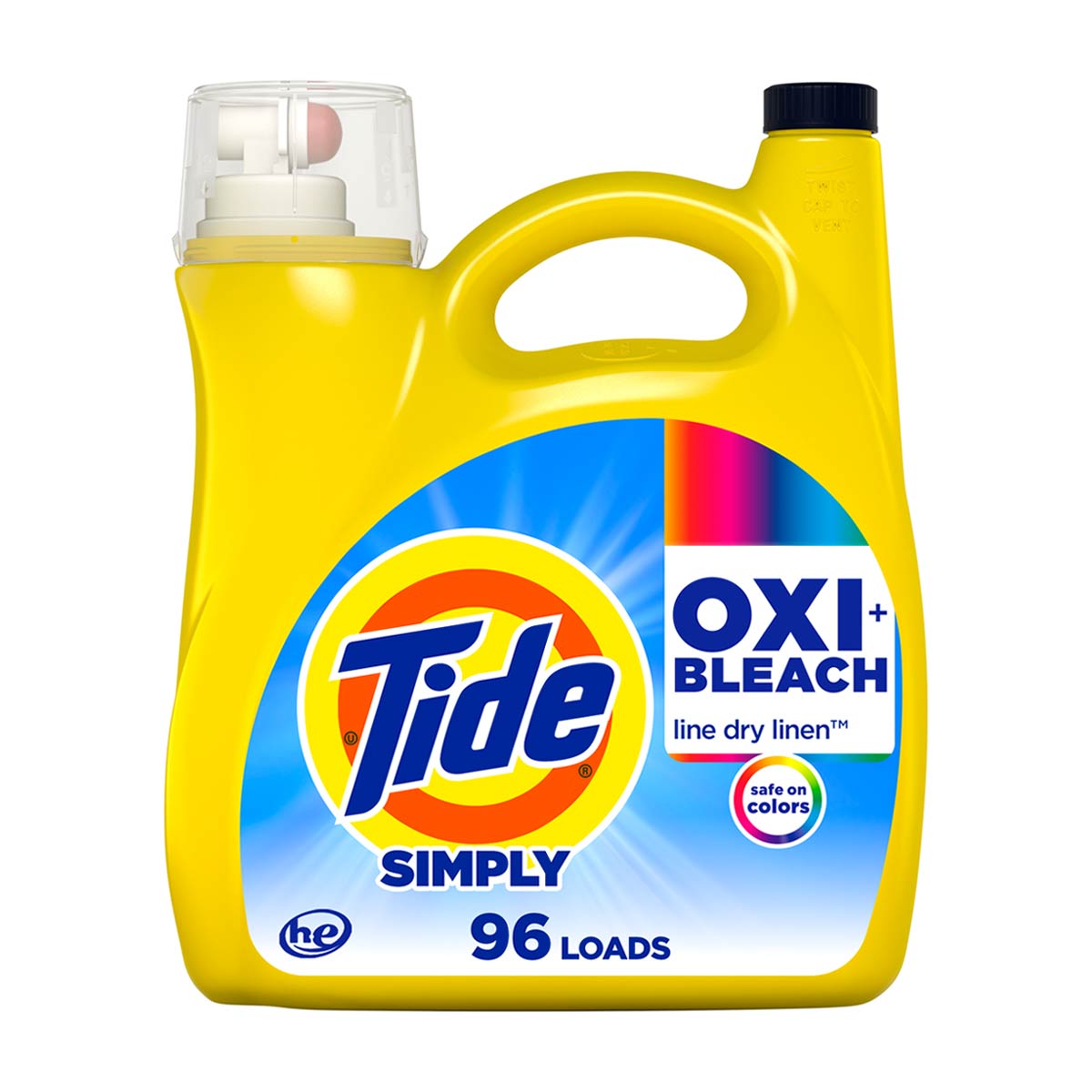 Tide Simply Oxi Boost + Ultra Stain Release, 42 fl oz, 29 Loads, Tough on Stains, Whitens, Brightens, Refreshing Breeze Scent