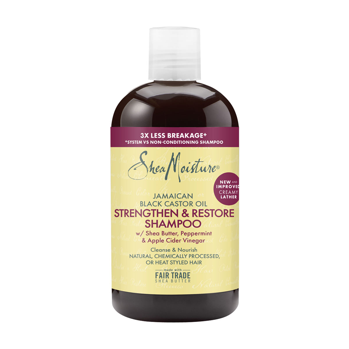 SheaMoisture Strengthen and Restore Shampoo 100% Pure Jamaican Black Castor Oil 13 oz