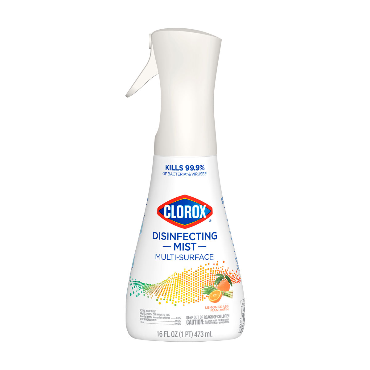 Clorox Disinfecting Mist Multi-Surface Spray, Lemongrass Mandarin, 16 fl oz