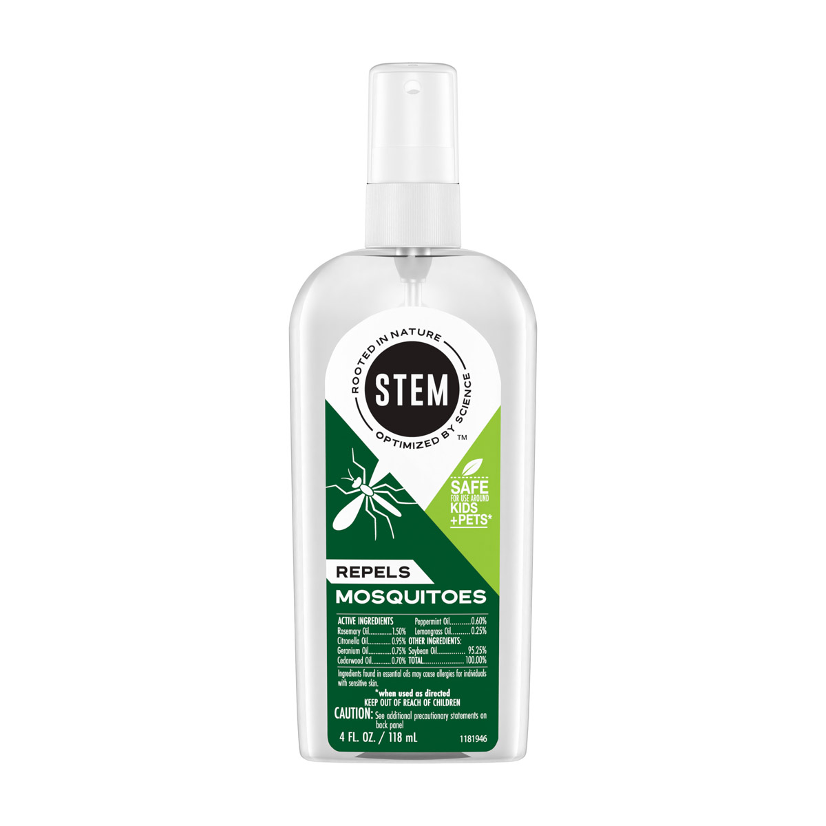 STEM Mosquito Repellent Spray with Botanical Extracts, 4 fl oz