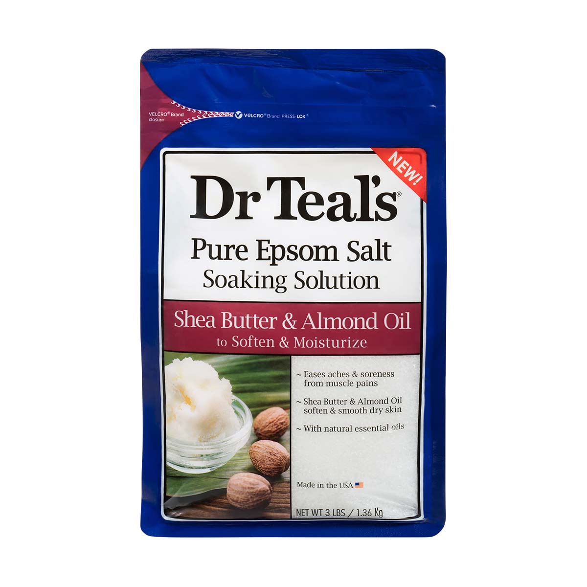 Dr Teal's Pure Epsom Salt Soaking Solution Shea Butter & Almond Oil