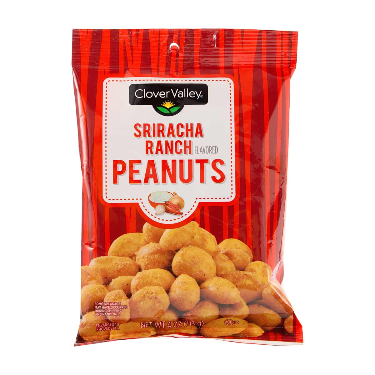 Clover Valley Sriracha Ranch Flavored Peanuts, 4 oz