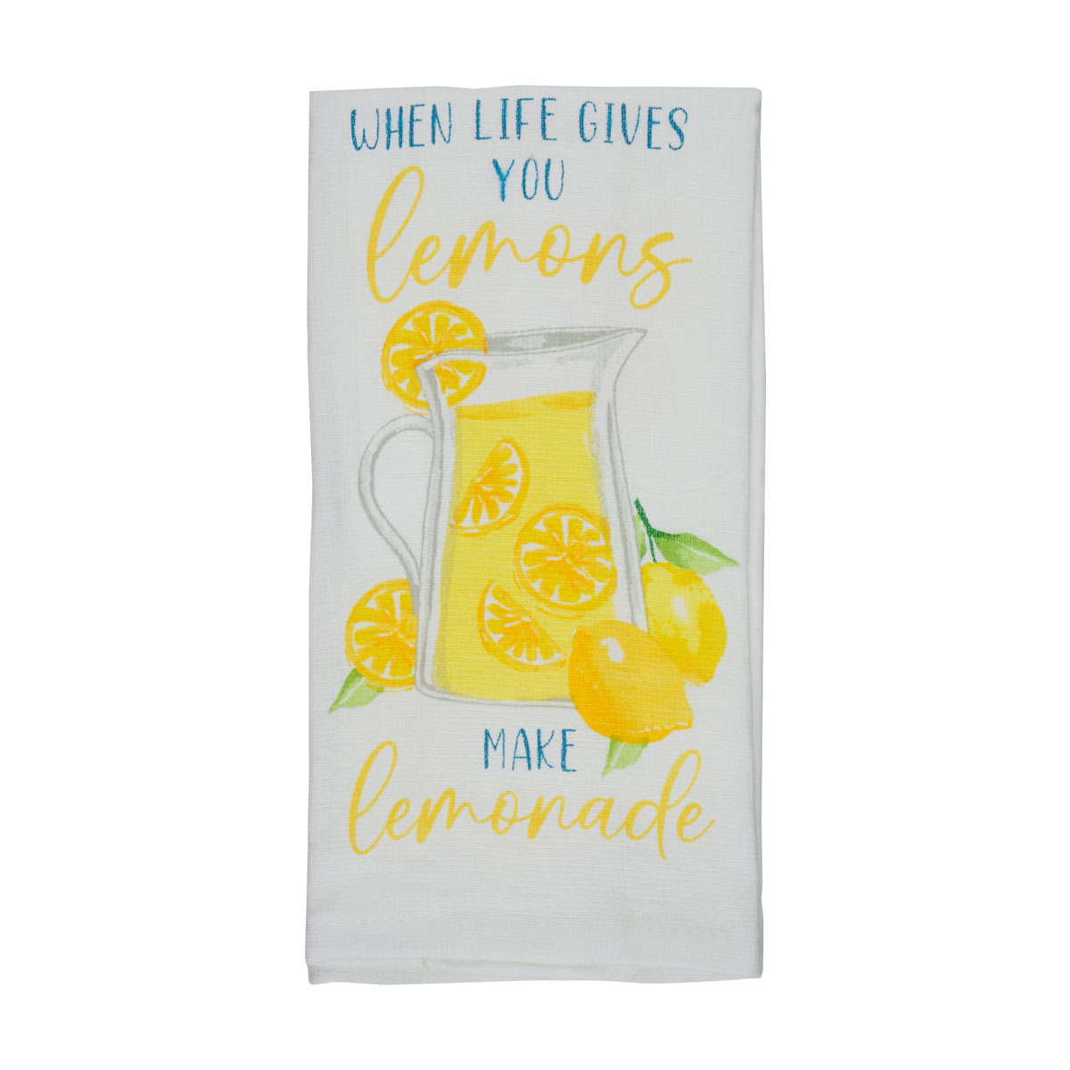 Life deals gives you lemons you make lemonade tumbler, kitchen towel, creamer & sugar