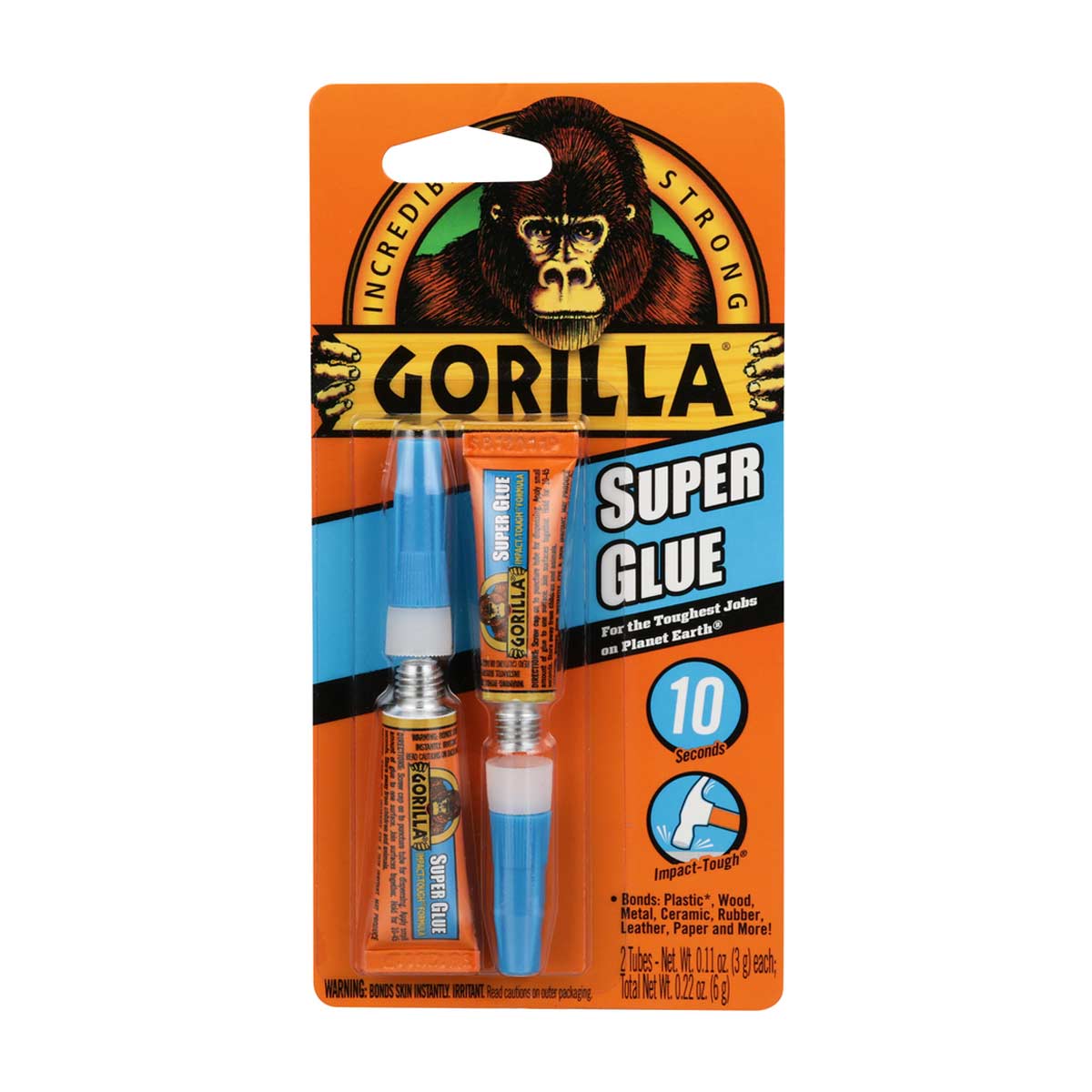 Gorilla Super Glue Twin Pack