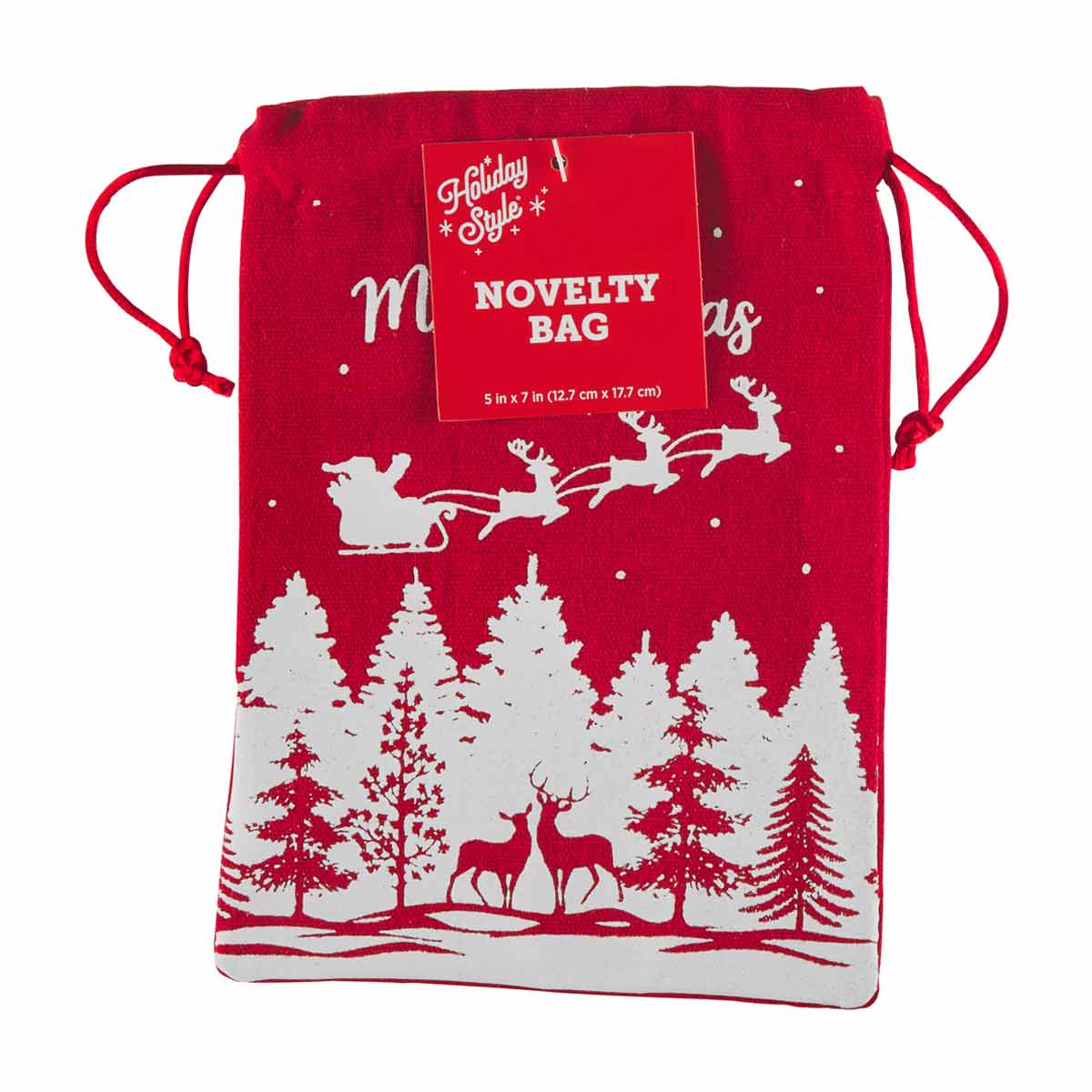 Holiday Style Christmas Novelty Bag, 5 in x 7 in, Assorted Holiday Style Christmas Novelty Bag, 5 in x 7 in, Assorted