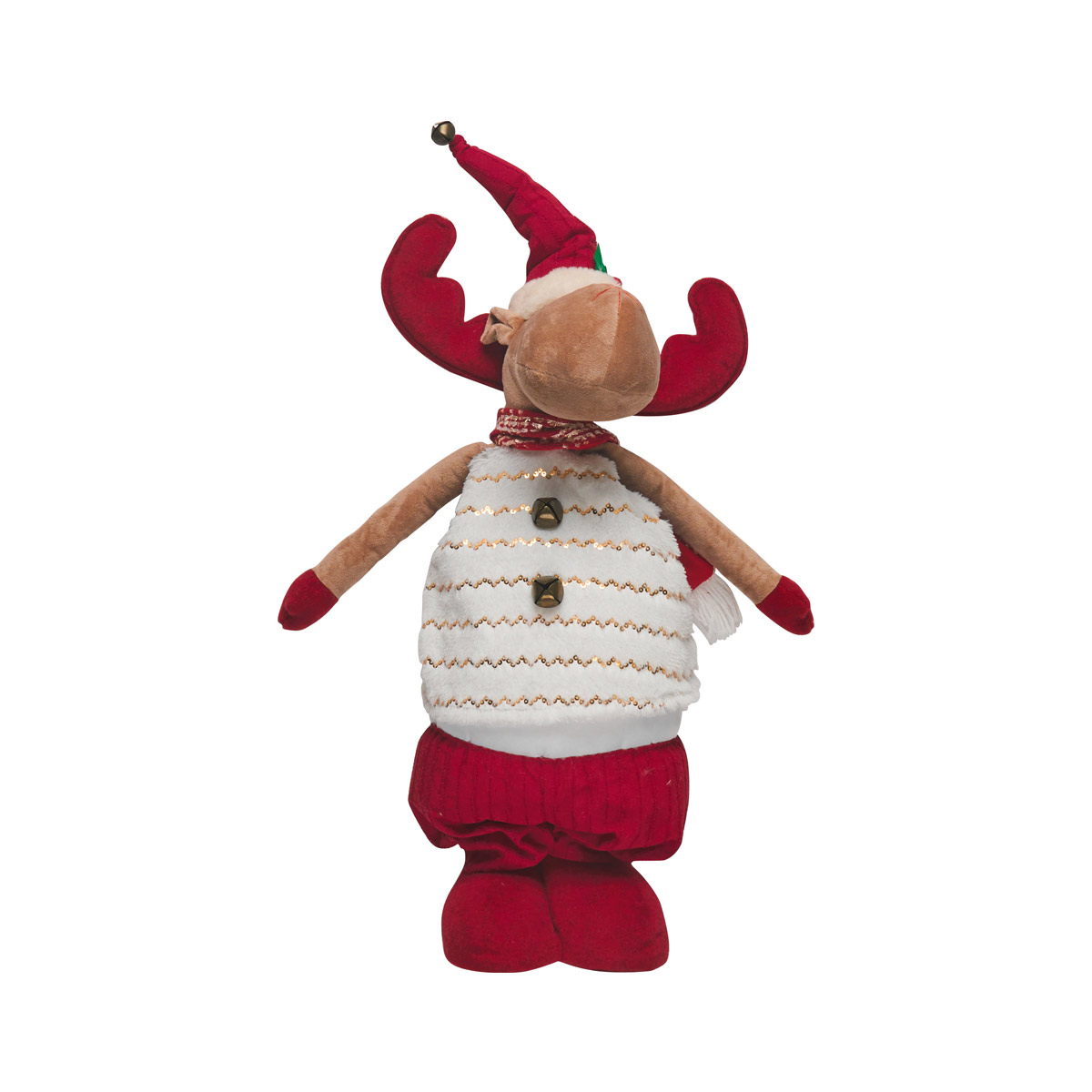 Holiday Standing Moose Décor, 41 in, Assorted Holiday Standing Moose Décor, 41 in, Assorted