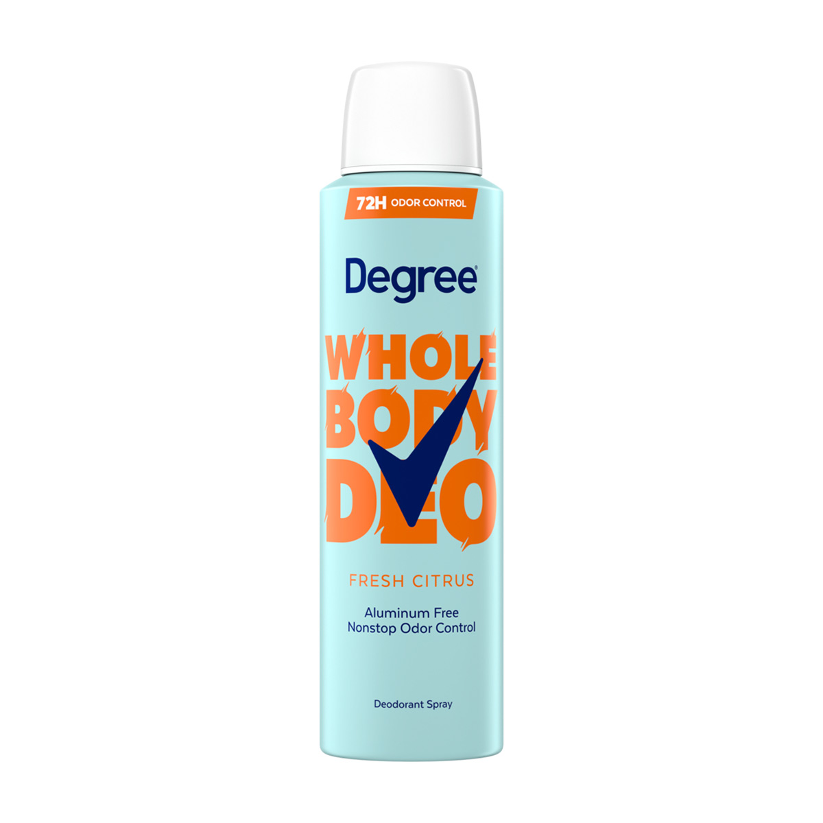 Degree Whole Body Deodorant Fresh Citrus Spray for Women Aluminum Free 72H Odor Protection 4 oz