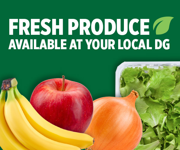 DG Market Hero Banner: Fresh Produce